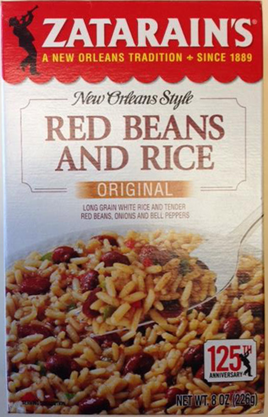 Voluntary Recall Notice for Zatarain's Red Beans and Rice Original due to Possible Health Risk from Undeclared Ingredients (Milk)